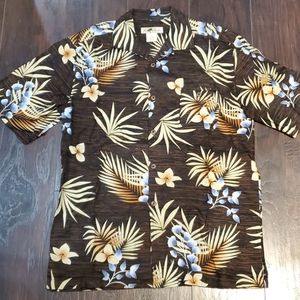 Joe Marlin Large Tall Hawaiian Floral shirt #85